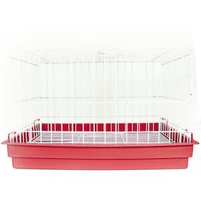 Gaiola Mini Coelho Contrera Com Bandeja Plastica Vermelha