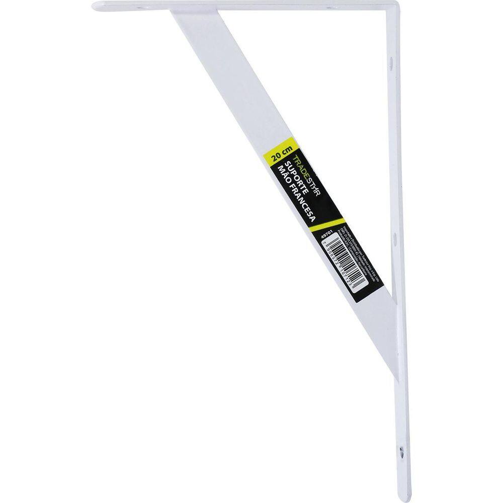 Suporte Braço Parede Mão Francesa Branca 20X12Mm Tradestar