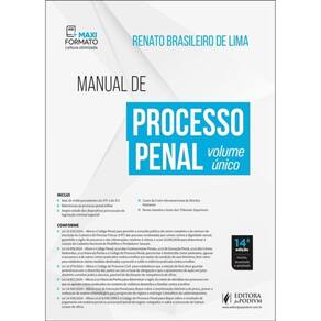 Manual De Processo Penal - Volume Único - 2025