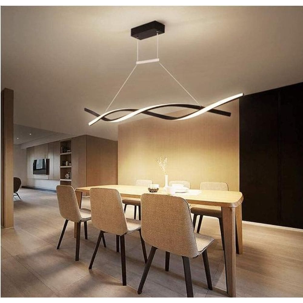 Pendente Espiral Led Infinito Dna Mesa Jantar Bancada Ilha