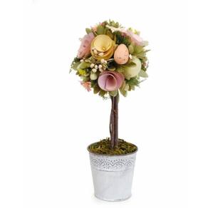 Topiaria Vaso Flores E Ovos Fondant 1065271 Cromus