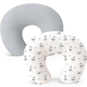 Capas de almofada de amamentação Konssy Muslin Soft para recém-nascidos, pacote com 2
