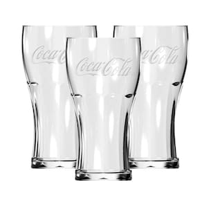 Jogo Copo Coca-Cola Contour Vidro 300ml 3 Unidades - Nadir