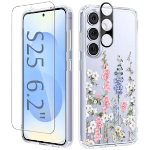 Capa de telefone GVIEWIN para Samsung Galaxy S25 com protetor de tela