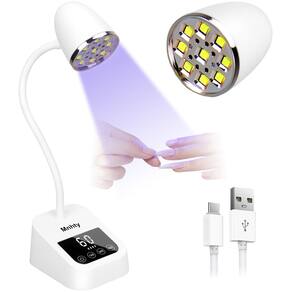 Lâmpada de unhas UV Mnhty 27W recarregável para esmalte de gel