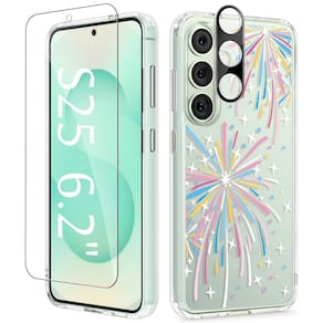 Capa de telefone GVIEWIN para Samsung Galaxy S25 com protetor de tela