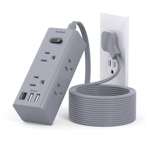 Cabo de extensão One Beat 3m com 6 saídas e 3 portas USB Surge Protect