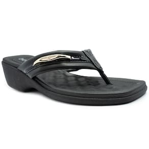 Tamanco Anabela Beira Rio Detalhe Feminino - Preto