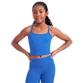 Camiseta regata CRZ YOGA Girl Butterluxe com forro duplo azul brilhante