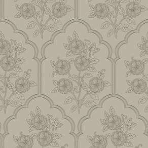 Papel de parede Safiyya 197x44cm Peel and Stick Floral Vintage