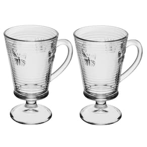 Conjunto 4 Taças para Cappuccino Lines Butterfly 240ml Vidro
