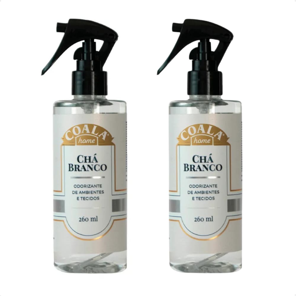 Kit 2 Odorizante de Ambiente e Tecidos Chá Branco 260ml Home Spray