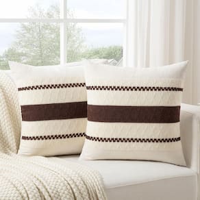Capa de almofada Fancy Homi Boho Brown 60x60cm Conjunto de 2