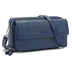 Bolsa transversal Lanyani RFID Phone Wallet, bolsa para mulheres