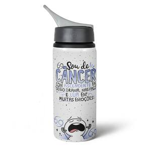 Garrafa Squeeze NK Funny Signos - Sou de Câncer - 600ml