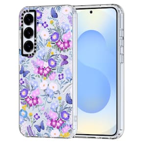 Capa de telefone MOSNOVO para Samsung Galaxy S25 Purple Peri Flower