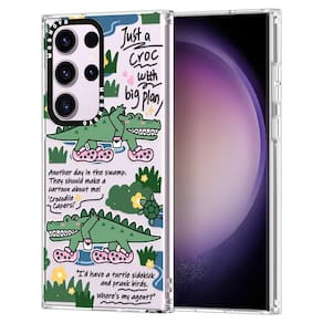 Capa de telefone MOSNOVO para Samsung Galaxy S23 Ultra Croc Design