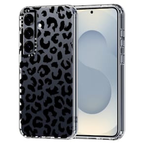 Capa de telefone MOSNOVO para Samsung Galaxy S25 Black Leopard