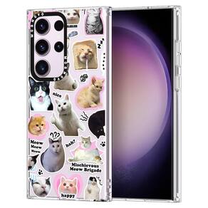 Capa de telefone MOSNOVO para Samsung Galaxy S23 Ultra Cat Brigade