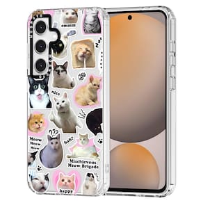 Capa de telefone MOSNOVO para Samsung Galaxy S24 FE Cat Brigade