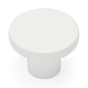 Botões de gabinete Ravinte White Zinc Alloy 30 mm de diâmetro (pacote com 15)