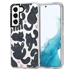 Capa de telefone MOSNOVO para Samsung Galaxy S22 Black Furry Cat