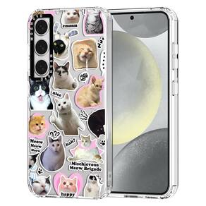 Capa de telefone MOSNOVO para Samsung Galaxy S24 Plus Cat Brigade