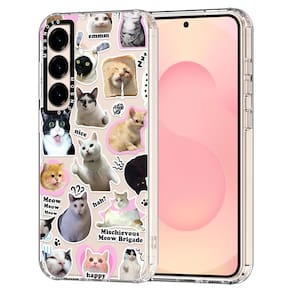 Capa de telefone MOSNOVO para Samsung Galaxy S25 Plus Cat Brigade