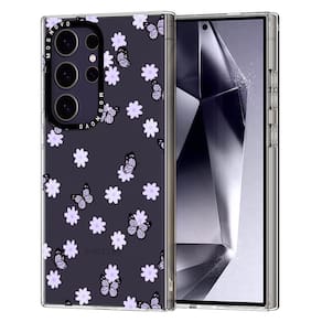 Capa de telefone MOSNOVO para Samsung Galaxy S24 Ultra Lilac Butterfly