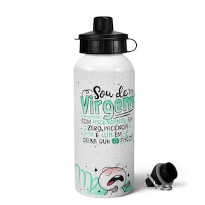 Garrafa Squeeze MQ Funny Signos - Sou de Virgem - 600ml
