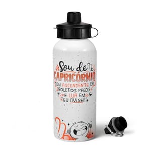Garrafa Squeeze MQ Funny Signos - Sou de Capricórnio - 600ml