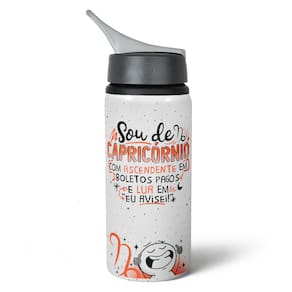 Garrafa Squeeze NK Funny Signos - Sou de Capricórnio - 600ml