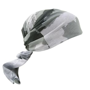 Bandana Urban Unica Nautika Proteção Uv50+ P/ Esportes Cinza/preto único