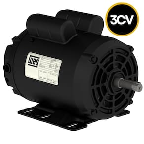 Motor Weg Elétrico 3Cv Compressor Betoneira Baixa Rpm
