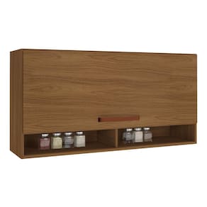 Armário Aéreo Monza 120cm 1 Porta Basculante com Nichos - Indékes