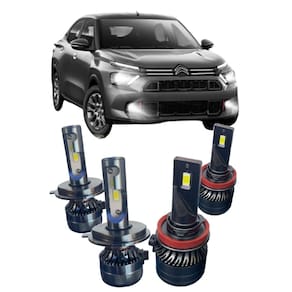 Kit ultra LED Premium alto baixo e milha Citroen Basalt