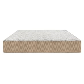 Colchão Molas Super King Suede Cor Café Com Leite(1.93X2.03)