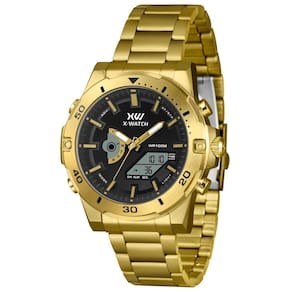 Relógio X-Watch Masculino Ref: Xmgsa015 P1kx Anadigi Dourado