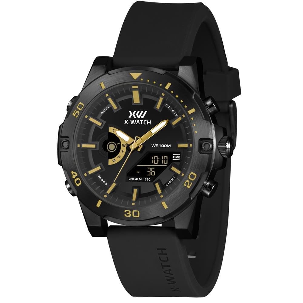Relógio X-Watch Masculino Ref: Xmnsa007 P1px Anadigi Black