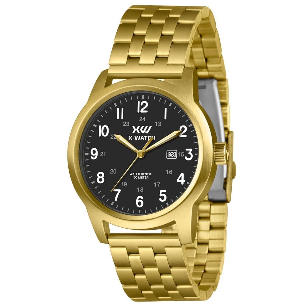 Relógio X-Watch Masculino Ref: Xmgs1046 P2kx Casual Dourado