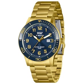 Relógio X-Watch Masculino Ref: Xmgs1045 D2kx Casual Dourado