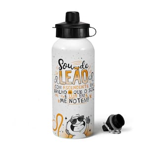 Garrafa Squeeze MQ Funny Signos - Sou de Leão - 600ml