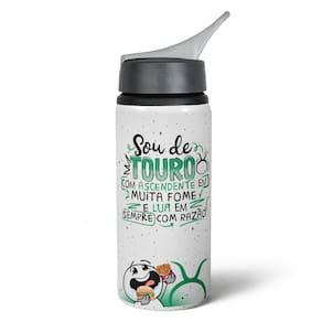 Garrafa Squeeze NK Funny Signos - Sou de Touro - 600ml