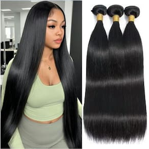 Pacotes de cabelo SIIKAP Straight 100% cabelo humano não processado