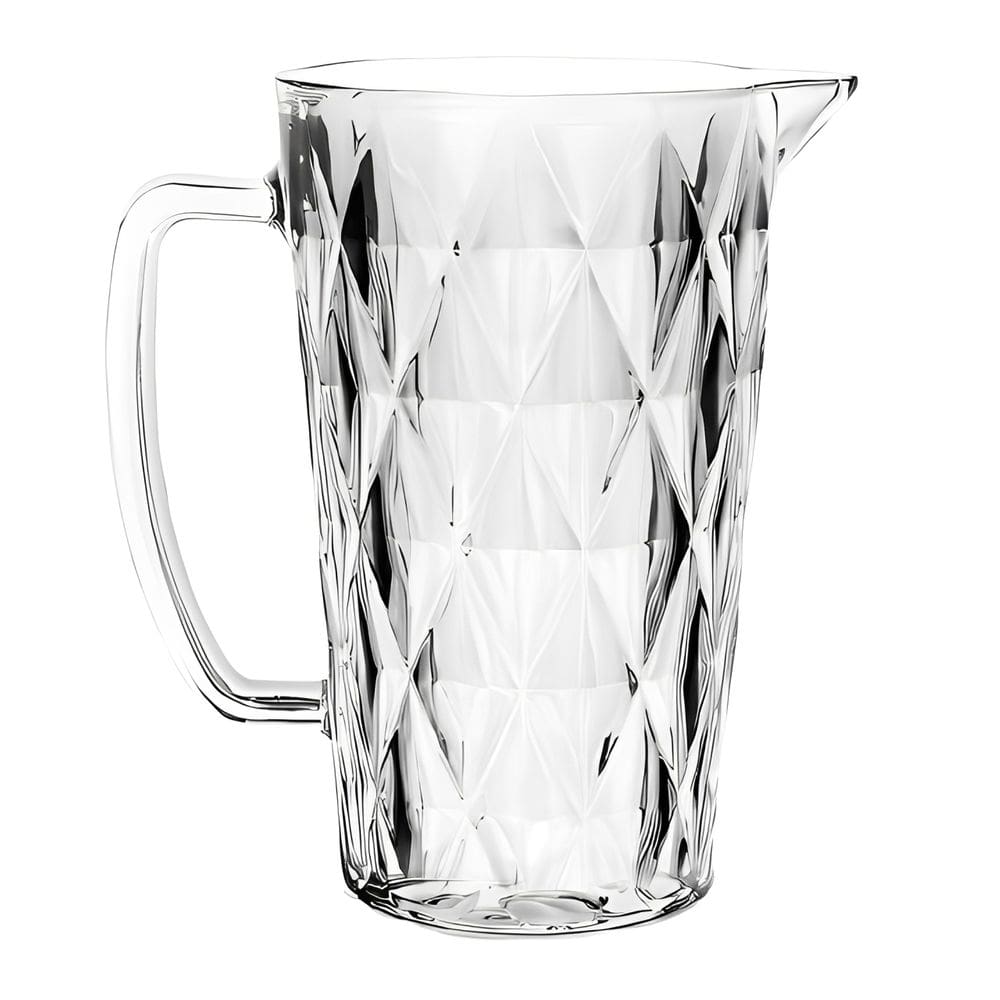Jarra De Vidro Diamond Transparente 1Lt