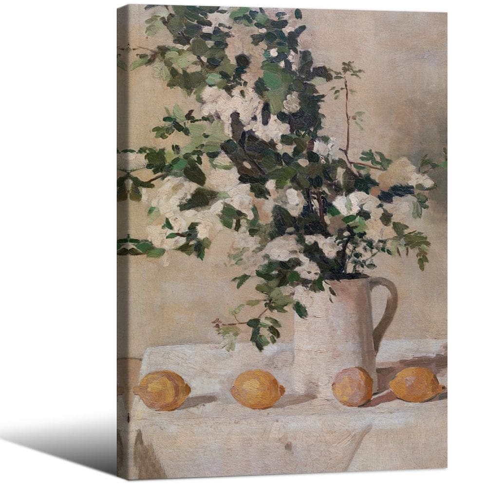 Pôster Vintage Botanical Flowers Limão 40x60cm Medpol