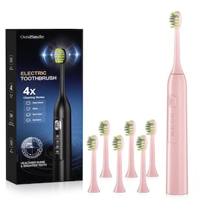 Escova de dentes elétrica OasiSmile Y05 42000 VPM com 6 cabeças de escova