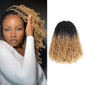 ToyoTress Yanky Twist para cabelo de crochê, 14 polegadas, pacotes com 8 (240 fios)