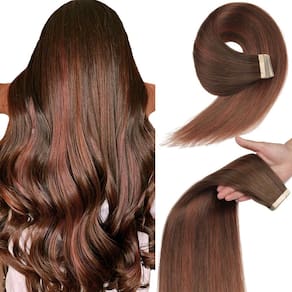 Fita adesiva em extensões de cabelo YDDM, 20 unidades, 50 cm, marrom chocolate