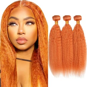 Pacotes de cabelo WuvusNM Ginger Yaki Straight 350 Color 300g